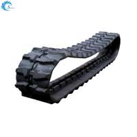 Skid steer rubber track construction machine parts of rubber crawler